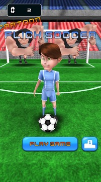 Cartoon Flick Soccer-free kick游戏截图1