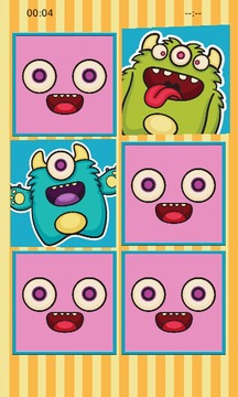 Funny Monster Fun Memory Puzle游戏截图3