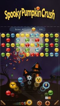 Spooky Pumpkin Crush:Halloween游戏截图2