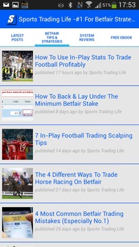 Betfair Trading Strategies游戏截图5