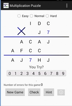 Multiplication Puzzle游戏截图4