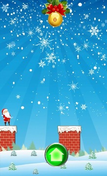 Santa And Gift On Building游戏截图1