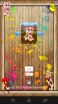 Coloring Board HD Farm Animals游戏截图3