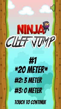 Ninja Cliff Jump游戏截图4