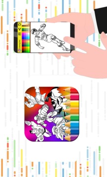 coloring book Super Heros free游戏截图1