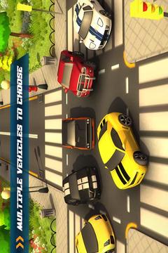 3D Traffic Toon Racer 2015游戏截图2