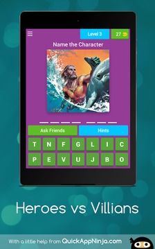 Heroes vs Villains - Trivia Game游戏截图4