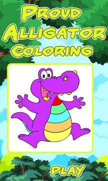 Coloring Proud Alligator游戏截图1