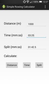 Simple Rowing Calculator游戏截图1