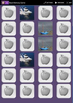 Boat Memory Game游戏截图2