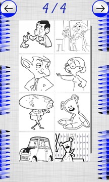 Coloring For Kids - Mister Bean游戏截图1