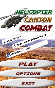 Helicopter Canyon Combat游戏截图1