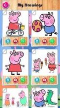 coloring Peppo Pig fan游戏截图1