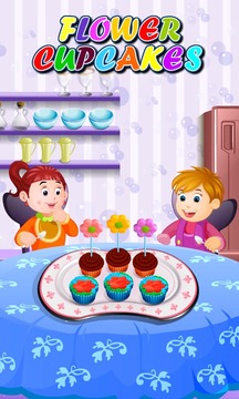 Flower Cupcakes Cooking游戏截图2