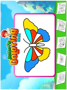 Butterfly Coloring Book - Coloring Book For Kids游戏截图2