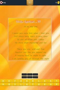 Guess Lyrics: Backstreet Boys游戏截图2