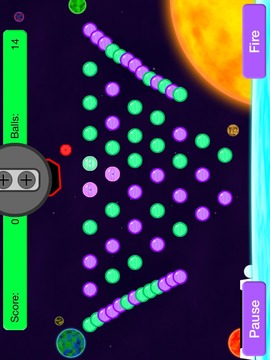 Space Ponggle- Super Glow Ball游戏截图1