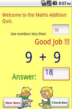 Maths - Addition Quiz游戏截图2