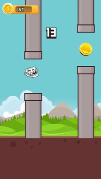 Flappy Troll游戏截图1