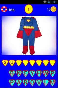 Super Heroes Costume Quiz游戏截图1