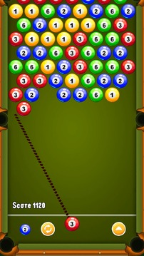 Billiards Bubble Shooter游戏截图4