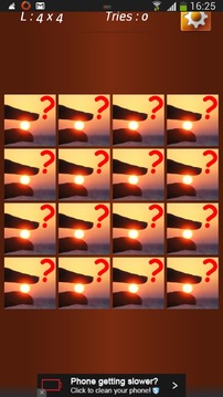 Sunset Memory Game Free游戏截图3