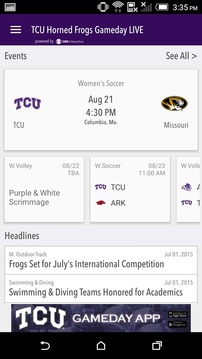 GoFrogs.com Gameday LIVE游戏截图1