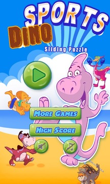 Dinosaur Sports Sliding Puzzle游戏截图5