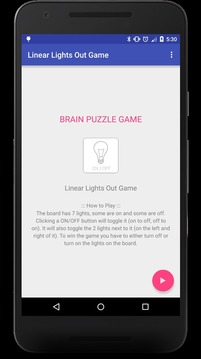 Linear Lights Out Game游戏截图1