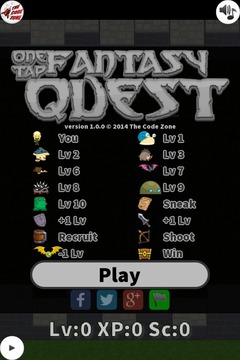 One Tap Fantasy Quest Free游戏截图1