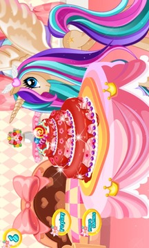 Pony Princess Cake Decoration游戏截图2