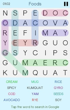 Word Search - Colorful Puzzle游戏截图1