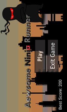 Aewsome Ninja Runner游戏截图2