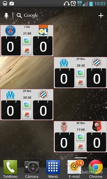 Widget Ligue 1 2014/15游戏截图4