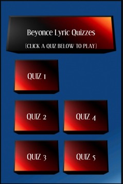 Beyonce Lyric Quizzes游戏截图5