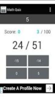 Math Quiz - fun game with Mathematics游戏截图1