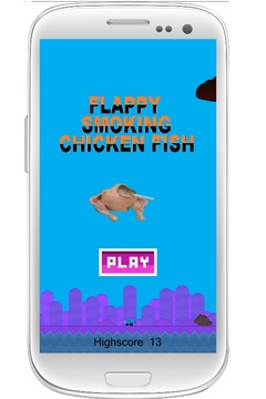 Flappy Smoking Chicken Fish游戏截图4