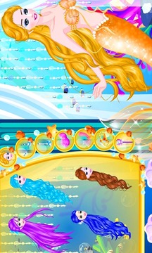 Mermaid Princess Hair Salon游戏截图3