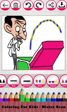 Coloring For Kids - Mister Bean游戏截图4