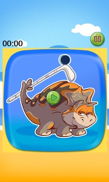 Dinosaur Sports Sliding Puzzle游戏截图2