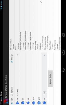 Savage Worlds Dice Roller游戏截图4