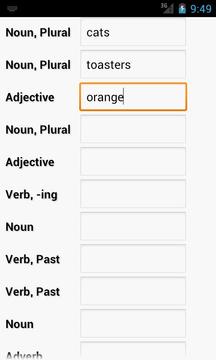 Pocket MadLibs游戏截图2