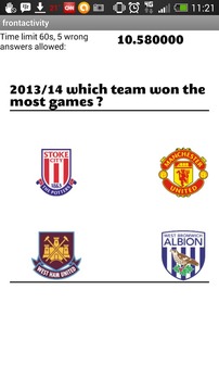 Football Stats Quiz - EPL游戏截图2