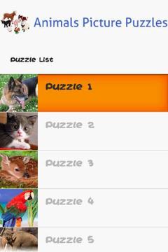Animals Puzzles游戏截图1