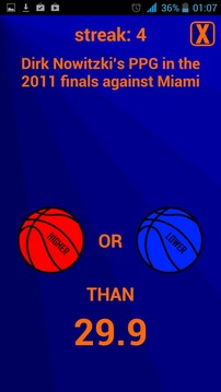 Higher or Lower: Basketball游戏截图2
