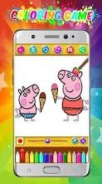 coloring Peppo Pig fan游戏截图2