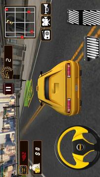 超级出租车停车3D驱动游戏截图2