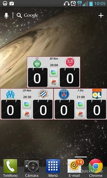 Widget Ligue 1 2014/15游戏截图3