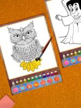 Halloween United Color Book:Coloring Book Game游戏截图1