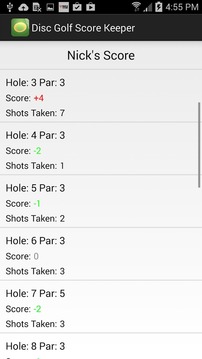 Disc Golf Score Keeper游戏截图3